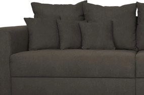 Široká pohovka Rosa, hnedá látka