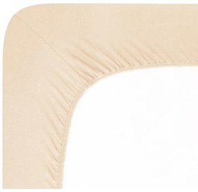 Béžová napínacia plachta jersey 120x200 cm Boxspring – Andrea Simone