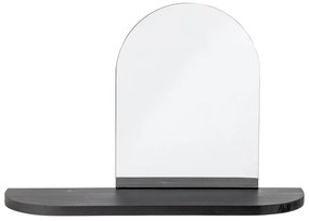 Nástenné zrkadlo s poličkou s dreveným rámom 72x48 cm Annlie – Bloomingville