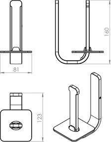 Gedy Gedy, OUTLINE držiak náhradného toaletného papiera, chróm, 3224213