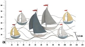 Nástenná dekorácia Mauro Ferretti Sea, 114,5 × 62,5 cm
