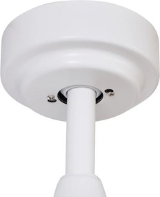 Inteligentný stropný ventilátor biely s drevenou potlačou 132 cm vrátane LED stmievateľného s diaľkovým ovládaním - Joly