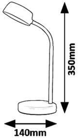 Rabalux 6778 - LED Stolná lampa BERRY LED/4,5W/230V