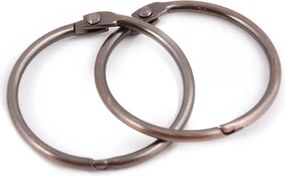 Krúžky k sprchovému závesu v súprave 12 ks v medenej farbe Ringo Small – Spirella