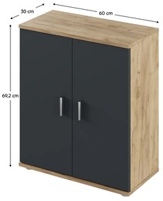 Skriňa ADELI typ 1, dub Artisan