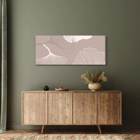 Obraz - Béžové listy N⁰1 (120x50 cm)