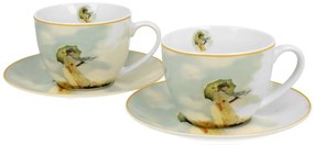 Porcelánová šálka s podšálkou Monet Woman With Parasol 250 ml sada 2ks