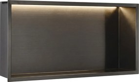 Rea Rea, kúpeľňová LED nika, 30x60cm, grafitová, REA-08563