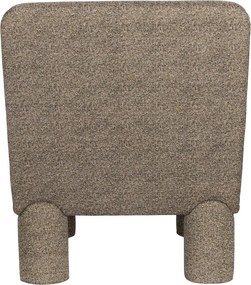 Taupe kreslo z textílie buklé Fern – Dutchbone