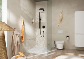 Hansgrohe Pulsify S, tyčová ručná sprcha 100 1jet EcoSmart+, čierna matná, HAN-24126670