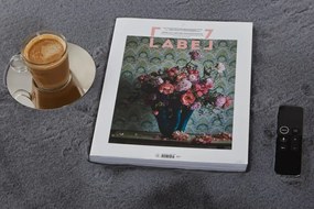 Kusový koberec RABBIT DELUXE - šedý - imitácia králičie kožušiny