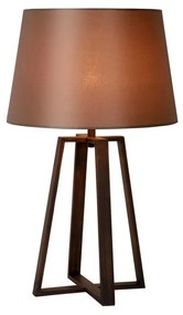 Lucide 31598/81/97 - Stolná lampa COFFEE 1xE27/60W/230V hnedá
