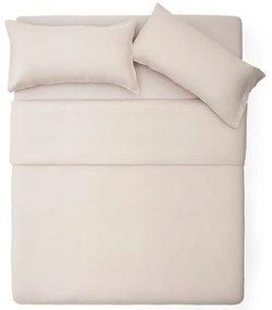 Obliečky sivobéžové na dvojlôžko/predĺžené s prímesou ľanu 240x220 cm Simmel – Kave Home