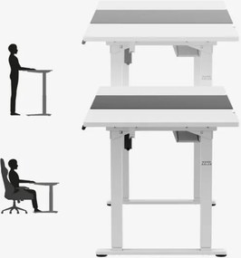 Elektrický výškovo nastaviteľný stôl Mark Adler Leader 9.3 biely