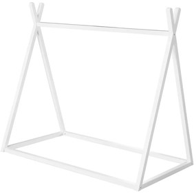 Biela domčeková detská posteľ 70x140 cm Montessori – Roba