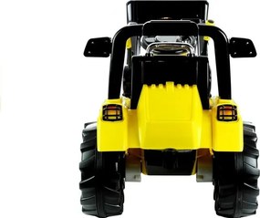 LEAN CARS Elektrický traktor s bagrom na batérie ZP1005 pre deti žltý
