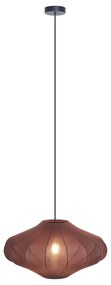 Japandi závesná lampa hnedá s látkovým tienidlom 50cm - Plu