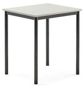 Stôl BORÅS, 700x600x760 mm, laminát - šedá, antracit