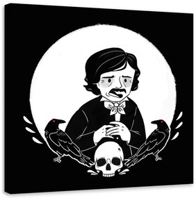 Gario Obraz na plátne Edgar Allan Poe - Daniela Herrera Rozmery: 30 x 30 cm