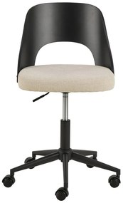 Čierna/béžová kancelárska stolička Lucy – Actona