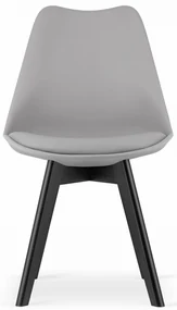 Bestent Jedálenská stolička šedá škandinávsky štýl Dark-Basic