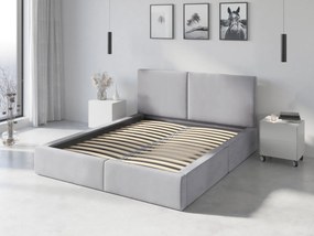Čalúnená posteľ HILTON 120x200 - sivá