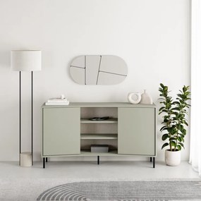 Komoda Houseland Frem 150 cm sivozelená