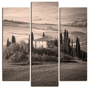 Obraz na plátne - Talianská venkovská krajina - štvorec 3156QC (105x105 cm)