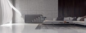 Regnis Kreon Zenit, vykurovacie teleso 1000x550 mm, 541W, čierna matná, KZ100/55/PD/PG/BLACK