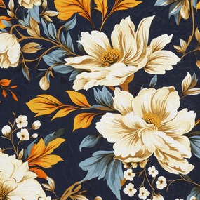 RENFORCÉ OBLIEČKY FIORA 200X220 CM, 2 KS 70X80 CM KVETY