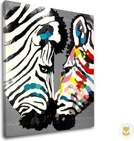 Autorská reprodukcia na plátne ZEBRY