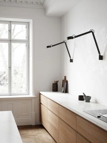 NORDLUX Kancelárska stolová/nástenná LED lampa NOBU, 9 W, teplá biela, čierna
