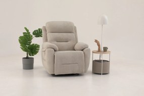 Polohovateľné kreslo Comforto M (krémová). Akcia -18%. Vlastná spoľahlivá doprava až k Vám domov. 1145374