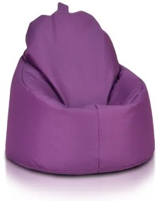 Sedací vak Yoko ekokoža / polyester TiaHome - fialová