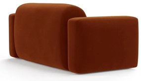 Zamatová pohovka v terakotovej farbe 180 cm Strino – Cosmopolitan Design