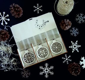 SENTOP | Vianočné ozdoby z dreva a plastu, Vianočné dekorácie drevené , drevené doplnky PR0116-Christmas HEU-