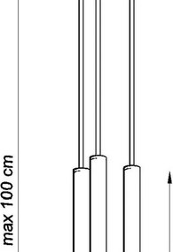 Biele kovové závesné svietidlo ø 20 cm Fideus – Sollux