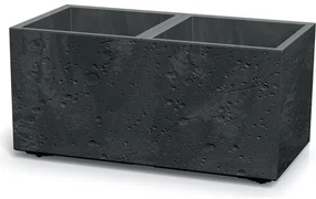 Kvetináč SIERRA CASE BETON EFFECT 77 cm čierny, M