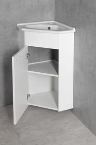 Aqualine Aqualine, ZOJA umývadlová skrinka 40,5x74x40,5cm, biela, 50345