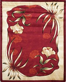 BE Koberec Adora 7004 RED – červený obdĺžnikový Rozmer: 140x190 cm