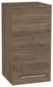 Mereo, Mereo Bino kúpeľňová skrinka horná 63 cm, ľavá, Multidecor, Dark Rockford Hic, MER-CN695DRH1