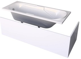 Gamma Support, akrylátová vaňa 170x70x40 cm, biela lesklá, GMA-WAN-SUP-17070