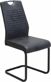 Jedálenská stolička Rindul, antracitová látka v optike lesklej kože%