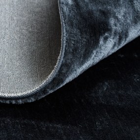 Dywany Łuszczów, Kusový koberec Visco Rabbit Dark grey 5 kruh, 200x200 (priemer) kruh, šedá, detská izba