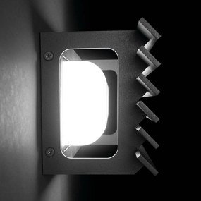 Bover Lineana H vonkajšie nástenné LED s lamelami