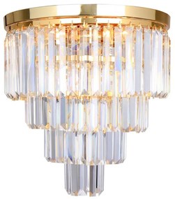 Zuma Line FC17106/4+1 -GLD - Krištáľové stropné svietidlo AMEDEO 5xE14/40W/230V