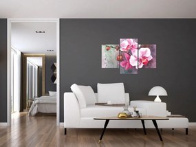 Obraz - Orchidey, aquarel (90x60 cm)