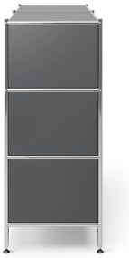 Kovová komoda »CN3« so 6 zásuvkami, sivá