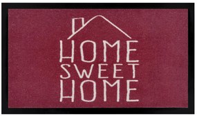 Hanse Home Collection koberce Protišmyková rohožka Home sweet home 105380 Brick red - 45x75 cm