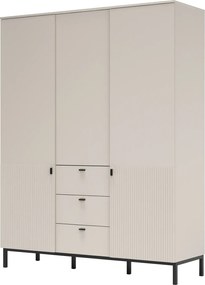 Šatní skříň Korfu 70 156 cm kašmírová/černá